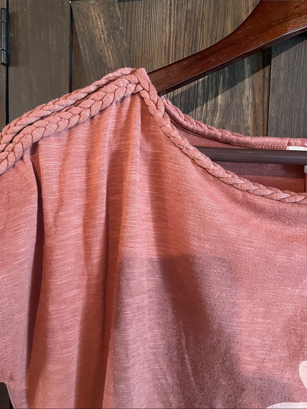 Maurices Rust Sunflower Accent Short Sleeve Tee - Picture 3 of 5